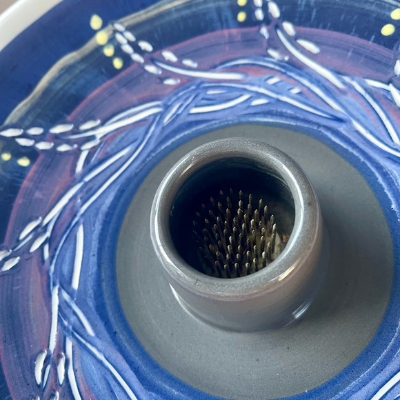 The Original Ikebana Server “Bird Works” Ceramic Flower Vase Display Plate Bowl - Picture 3 of 7